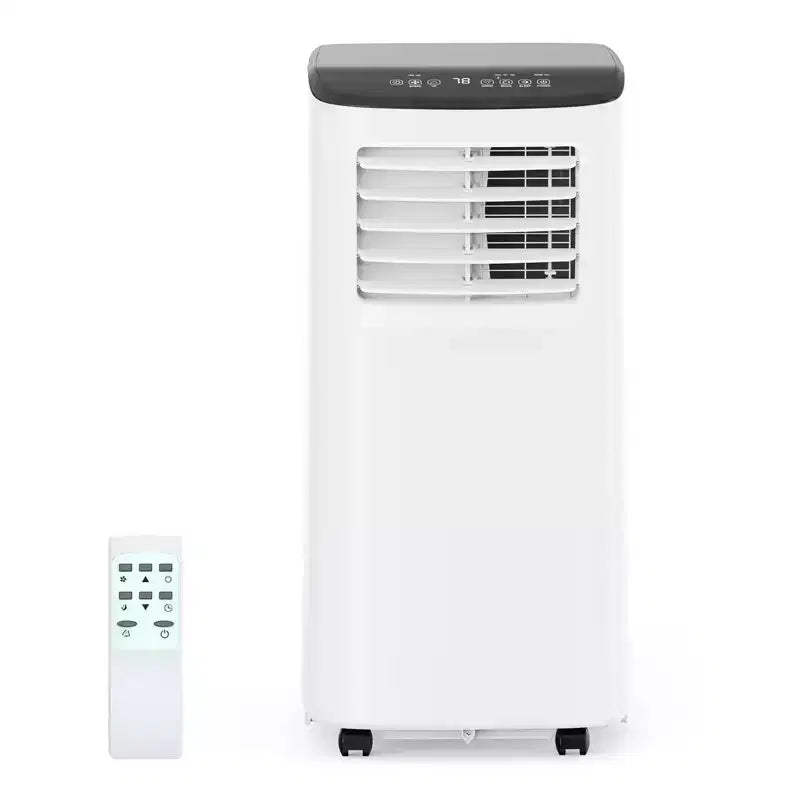 8000 BTU Portable Air Conditioner for Rooms Up to 350 Sq Ft, 3-in-1 AC Unit with Fan, Dehumidifier, Remote & Sleep Mode