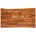 vidaXL Mesa de Comedor con Borde Natural Mesa de Cena para Cocina Madera Maciza de Acacia