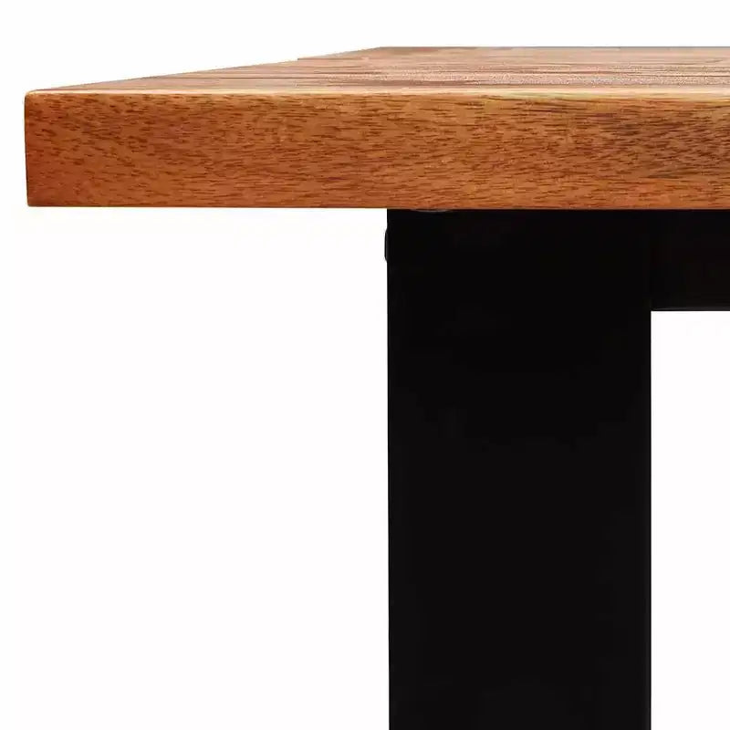 vidaXL Mesa de Comedor con Borde Natural Mesa de Cena para Cocina Madera Maciza de Acacia
