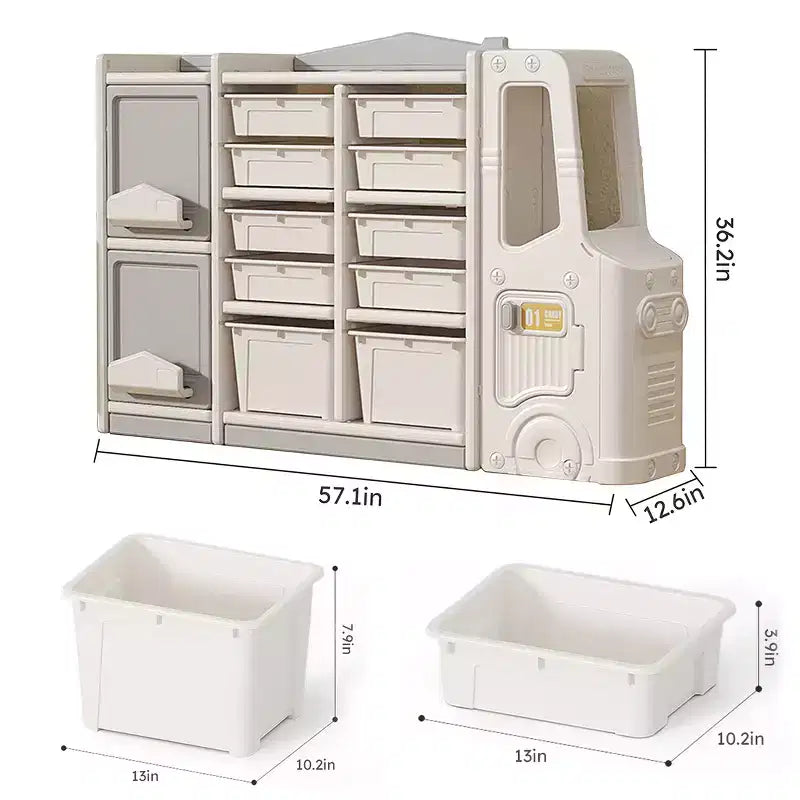 Gabinete Organizador de Juguetes para Niños, Mejora el Cuidado Personal, Ahorra Espacio, Fácil de Limpiar, Multifuncional y Ecológico