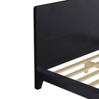 Base y armazón de cama completa Whisen con cabecero y soporte de listones de madera
