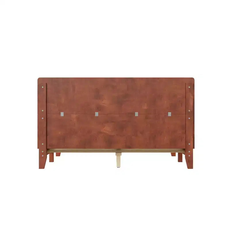 Base y armazón de cama completa Whisen con cabecero y soporte de listones de madera