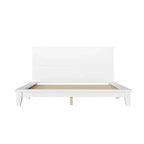 Base y armazón de cama completa Whisen con cabecero y soporte de listones de madera