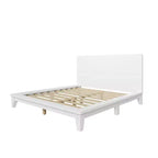 Base y armazón de cama completa Whisen con cabecero y soporte de listones de madera