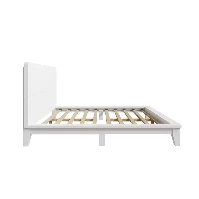 Base y armazón de cama completa Whisen con cabecero y soporte de listones de madera