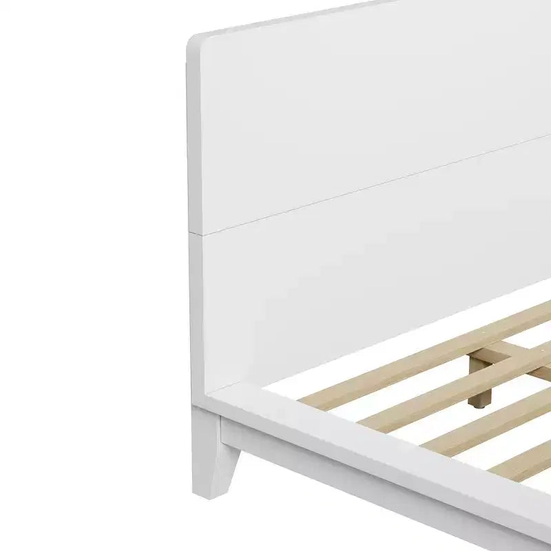 Base y armazón de cama completa Whisen con cabecero y soporte de listones de madera
