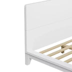Base y armazón de cama completa Whisen con cabecero y soporte de listones de madera