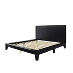 Base y armazón de cama completa Whisen con cabecero y soporte de listones de madera