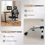 Silla de oficina ergonómica de malla con respaldo alto, reposacabezas y soporte lumbar, silla de escritorio giratoria ajustable para oficina en casa
