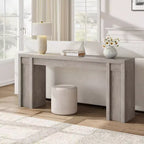 Mesa Consola de Entrada de Granja de 70.9 Pulgadas - Mesa Larga de Sofá Detrás del Sofá, Mesa de Entrada para Decoración de Sala de Estar y Vestíbulo, Nogal