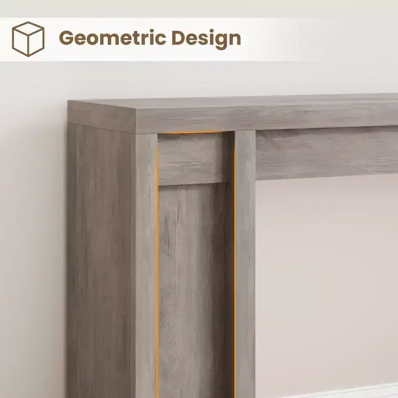 Mesa Consola de Entrada de Granja de 70.9 Pulgadas - Mesa Larga de Sofá Detrás del Sofá, Mesa de Entrada para Decoración de Sala de Estar y Vestíbulo, Nogal
