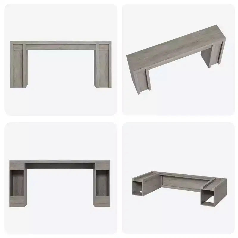 Mesa Consola de Entrada de Granja de 70.9 Pulgadas - Mesa Larga de Sofá Detrás del Sofá, Mesa de Entrada para Decoración de Sala de Estar y Vestíbulo, Nogal