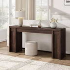 Mesa Consola de Entrada de Granja de 70.9 Pulgadas - Mesa Larga de Sofá Detrás del Sofá, Mesa de Entrada para Decoración de Sala de Estar y Vestíbulo, Nogal