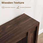 Mesa Consola de Entrada de Granja de 70.9 Pulgadas - Mesa Larga de Sofá Detrás del Sofá, Mesa de Entrada para Decoración de Sala de Estar y Vestíbulo, Nogal
