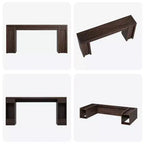 Mesa Consola de Entrada de Granja de 70.9 Pulgadas - Mesa Larga de Sofá Detrás del Sofá, Mesa de Entrada para Decoración de Sala de Estar y Vestíbulo, Nogal