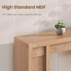 Mesa Consola de Entrada de Granja de 70.9 Pulgadas - Mesa Larga de Sofá Detrás del Sofá, Mesa de Entrada para Decoración de Sala de Estar y Vestíbulo, Nogal