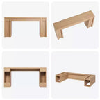 Mesa Consola de Entrada de Granja de 70.9 Pulgadas - Mesa Larga de Sofá Detrás del Sofá, Mesa de Entrada para Decoración de Sala de Estar y Vestíbulo, Nogal
