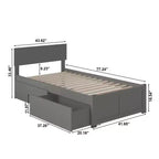 Cabeceros HomeStock exentos con estructura de cama