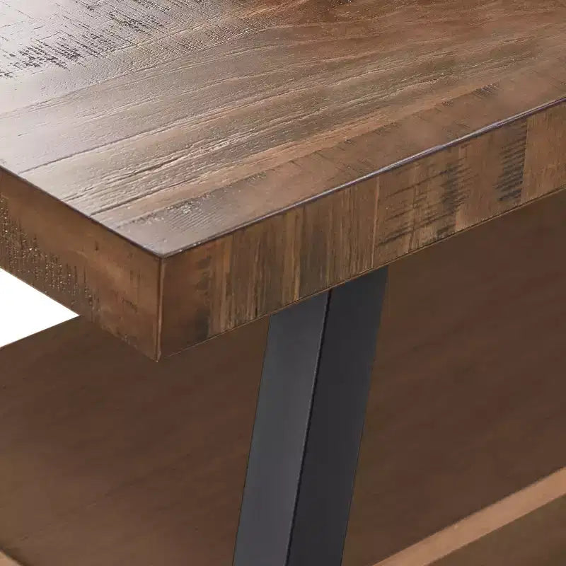 Mueble de TV Newsome Rústico con Base en X de 60 pulgadas - Marrón - iNSPIRE Q