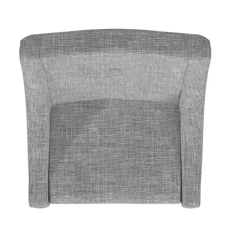 Juego de 2 sillas de comedor de lino con brazos inclinados y botones capitoné Amiford - iNSPIREQ