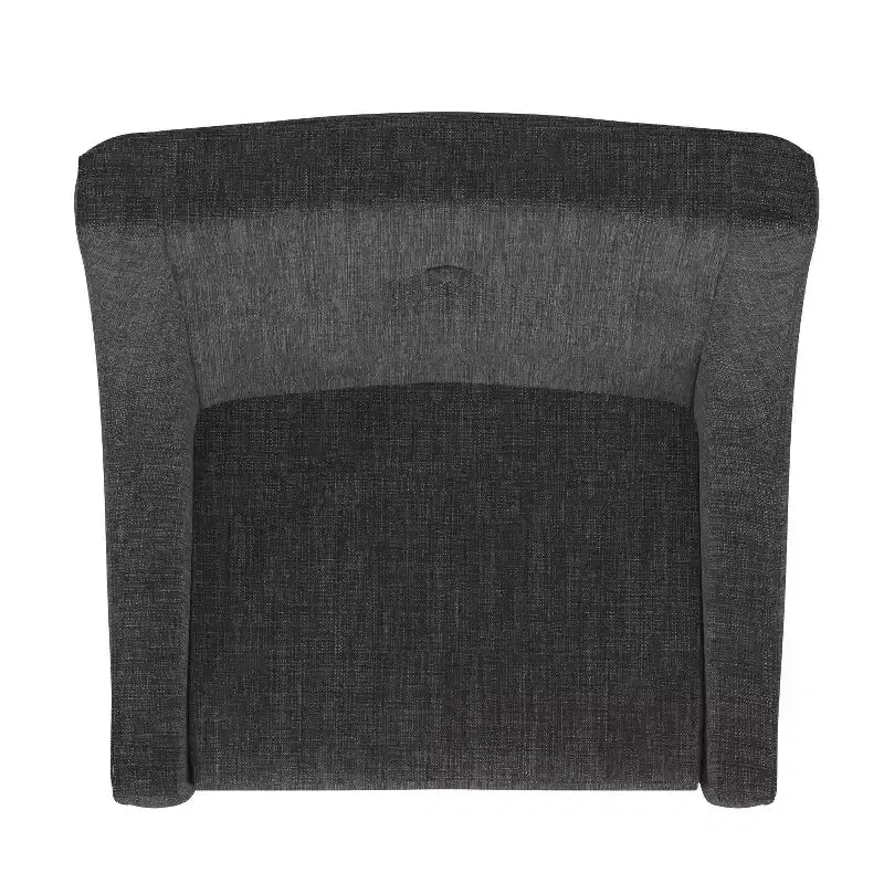 Juego de 2 sillas de comedor de lino con brazos inclinados y botones capitoné Amiford - iNSPIREQ
