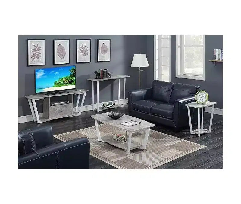 Mesa auxiliar HomeStock rectangular de metal, 1 pieza
