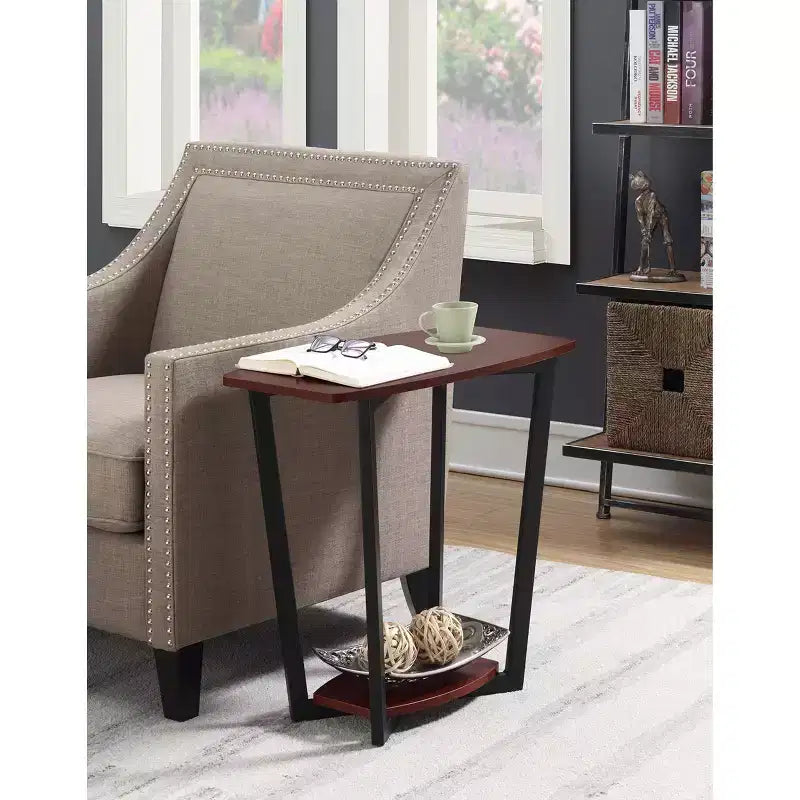 Mesa auxiliar HomeStock rectangular de metal, 1 pieza