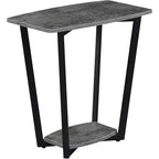 Mesa auxiliar HomeStock rectangular de metal, 1 pieza
