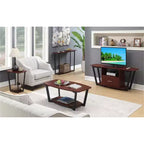 Mesa auxiliar HomeStock rectangular de metal, 1 pieza