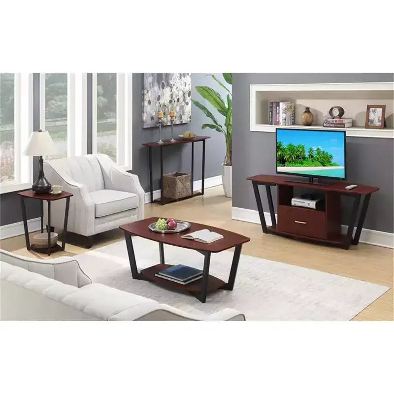 Mesa auxiliar HomeStock rectangular de metal, 1 pieza