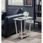 Mesa auxiliar HomeStock rectangular de metal, 1 pieza