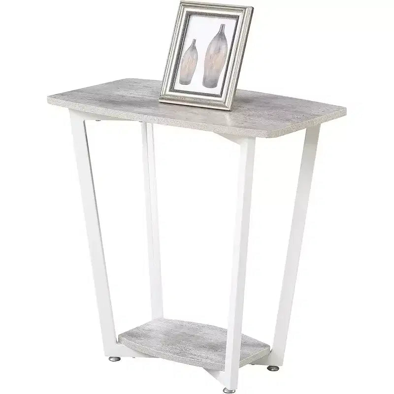 Mesa auxiliar HomeStock rectangular de metal, 1 pieza