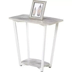 Mesa auxiliar HomeStock rectangular de metal, 1 pieza