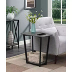 Mesa auxiliar HomeStock rectangular de metal, 1 pieza