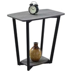 Mesa auxiliar HomeStock rectangular de metal, 1 pieza