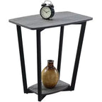 Mesa auxiliar HomeStock rectangular de metal, 1 pieza