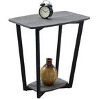 Mesa auxiliar HomeStock rectangular de metal, 1 pieza