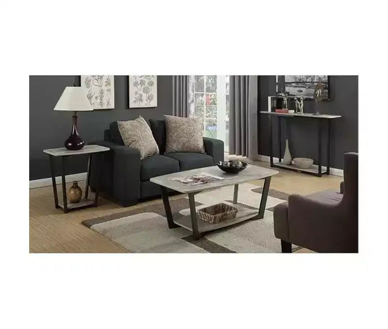 Mesa auxiliar HomeStock rectangular de metal, 1 pieza