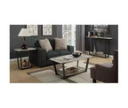 Mesa auxiliar HomeStock rectangular de metal, 1 pieza