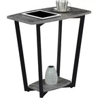 Mesa auxiliar HomeStock rectangular de metal, 1 pieza