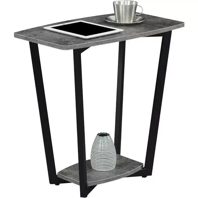 Mesa auxiliar HomeStock rectangular de metal, 1 pieza