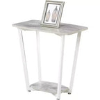Mesa auxiliar HomeStock rectangular de metal, 1 pieza