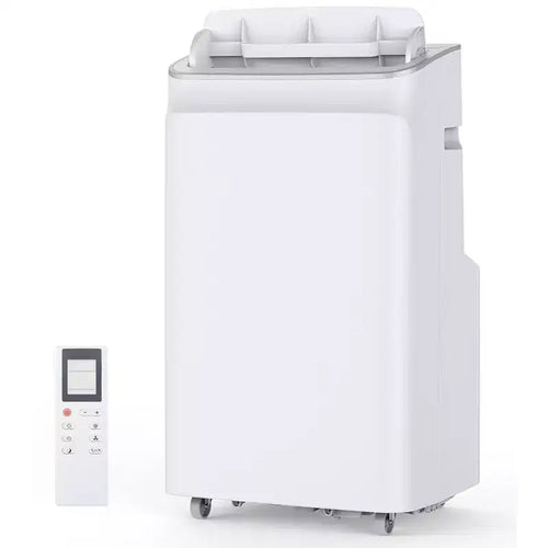 Acekool 12000 BTU 3-in-1 Portable Air Conditioner, Cools 550 Sq.Ft, Remote, Auto Swing & Timer, White