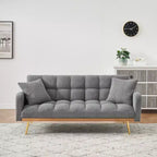 GDFStudio Smin sofá cama tapizado moderno de 69 cm de madera Teddy con respaldo ajustable