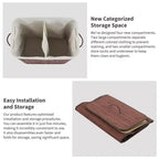 Cesto de ropa de bambú con tapa 104 litros Cesto de ropa plegable de madera con bolsa interior lavable Almacenamiento delgado para dormitorios pequeños, apartamentos y residencias universitarias