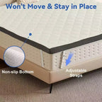 Dyonery Cubrecolchón Firme para Alivio de Presión, Tamaño Twin, Espuma Viscoelástica de Gel Refrigerante de Alta Densidad de 3 Pulgadas con Funda Removible, Certificación CertiPUR-US
