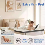 Dyonery Cubrecolchón Firme para Alivio de Presión, Tamaño Twin, Espuma Viscoelástica de Gel Refrigerante de Alta Densidad de 3 Pulgadas con Funda Removible, Certificación CertiPUR-US