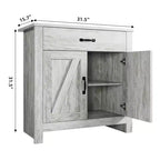 Aparador, Armario de Almacenamiento de Cocina con Cajones, Puerta, Estantes Ajustables, Aparador Moderno de Gran Capacidad para Sala de Estar, Cocina, Hogar
