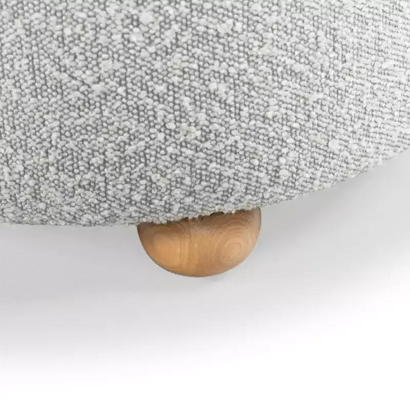 Otomana de Almacenamiento Redonda Bouclé Becka - SFV6100 - Safavieh Couture