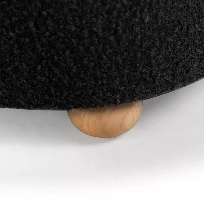 Otomana de Almacenamiento Redonda Bouclé Becka - SFV6100 - Safavieh Couture